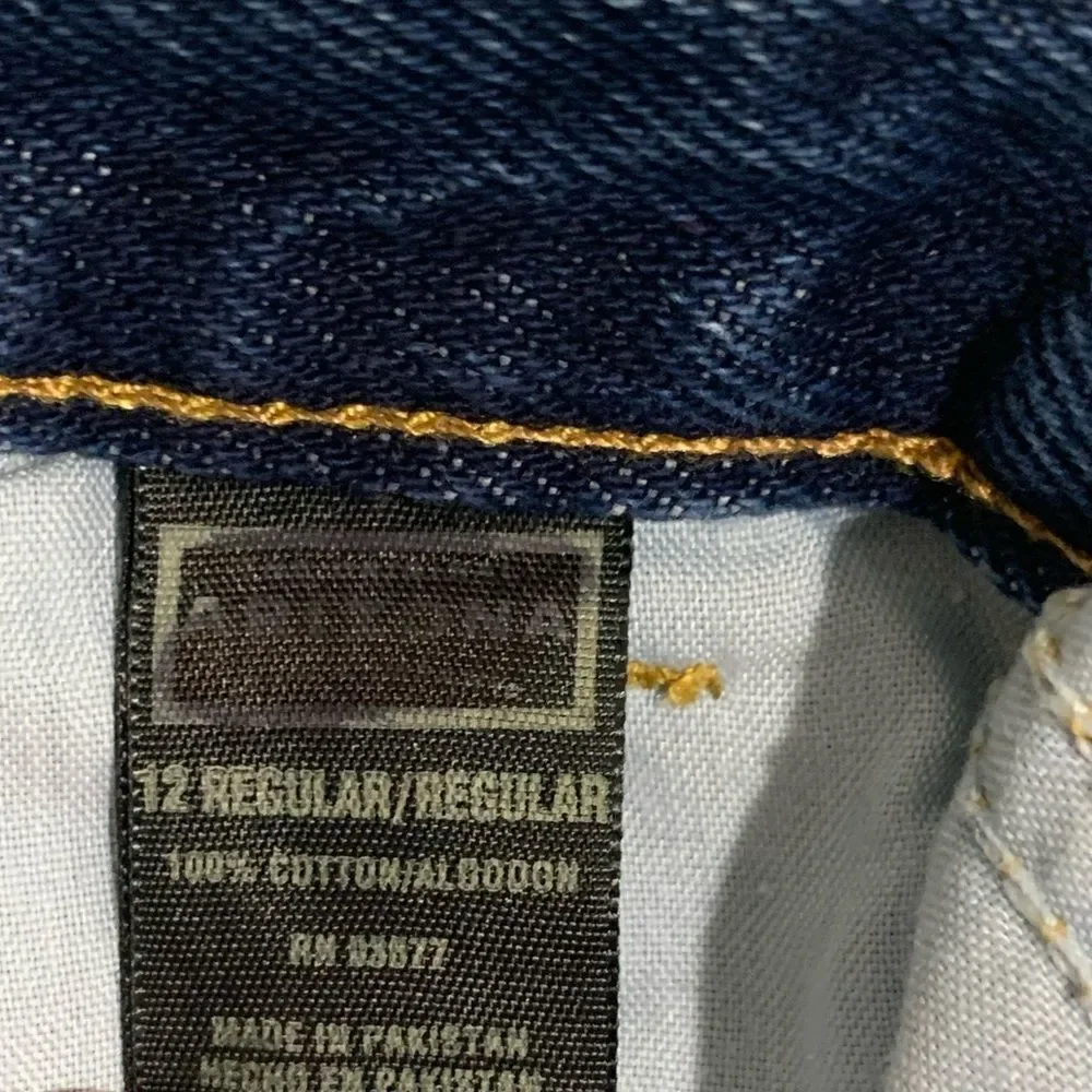Arizona Jean Co Boys Blue Denim Jeans Youth Classic Straight Leg —Size 12